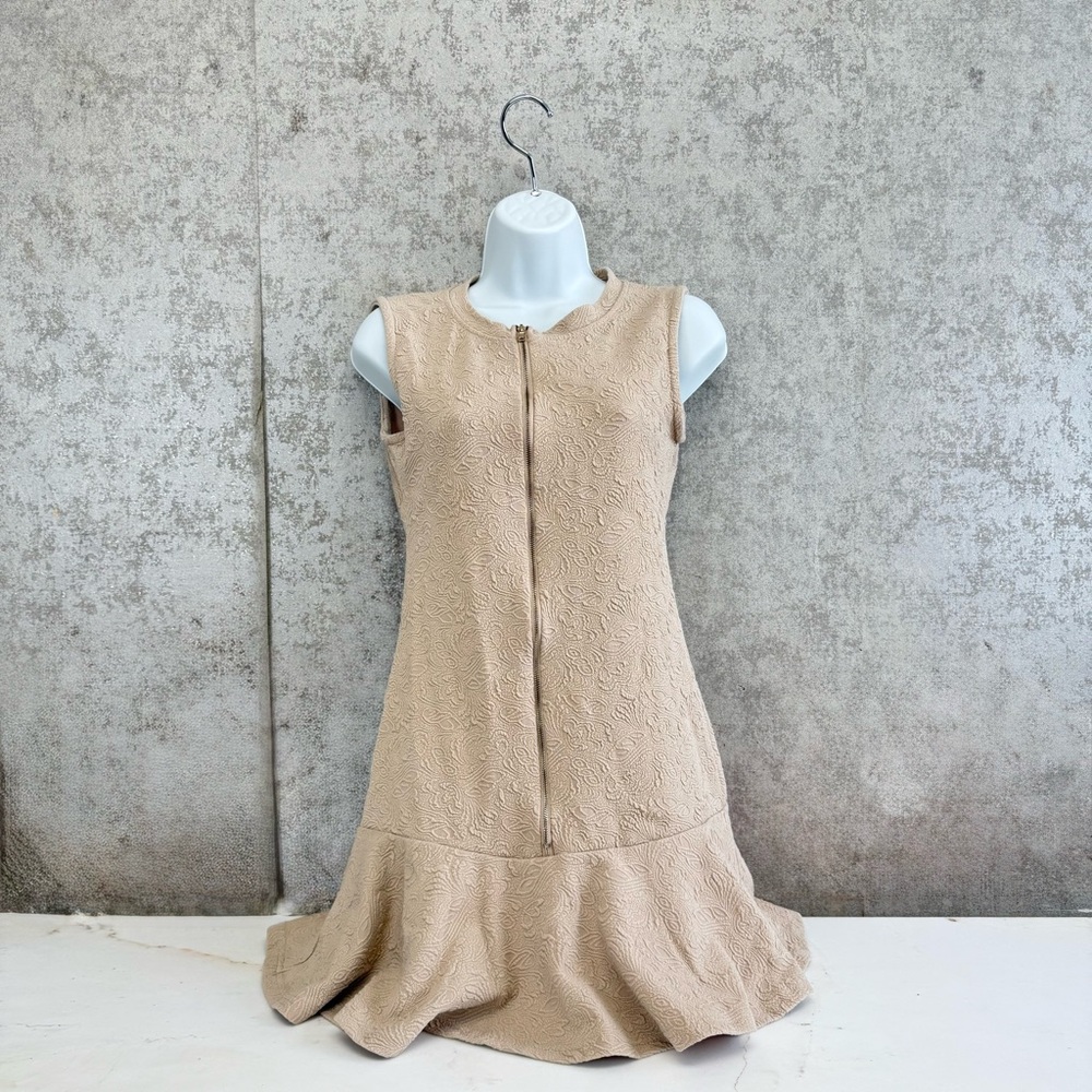 Elegant Sleeveless Mini Dress Dark Academia  from Cherry Koko, Tan/ Light brown